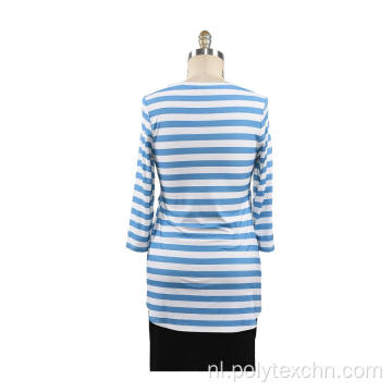 Dames bedrukt Strips Rayon T-shirt